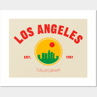 Los Angeles City California Print Posters and Art